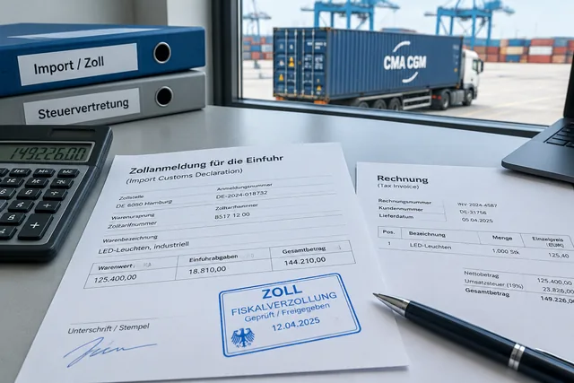 Fiskalverzollung Steuervertretung Zollagentur