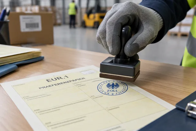 Präferenzpapier EUR.1 A.TR Zollagentur Hamburg